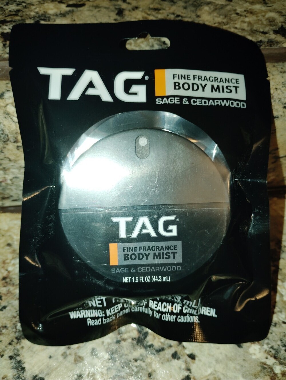 TAG Sage & Cedarwood Fine Fragrance Body Mist - Black & Silver.New